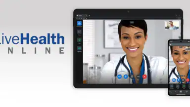 LiveHealth Online Mobile header