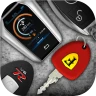 Keys simulator and cars sounds icon