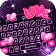 Keyboard - Neon Love Theme icon