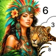 Jungle Color By Number Games icon