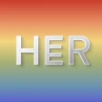 HER Lesbian, bi & queer dating icon