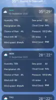 9Weather: Weather forecast screenshot