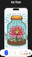 Adult Coloring Book - Bloom screenshot