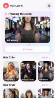 AI Hairstyle Try On & Color screenshot