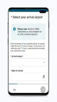 ArriveCAN screenshot