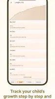 Baby journal screenshot