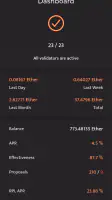 Beaconchain Dashboard screenshot