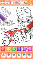 Boys Ninja Coloring & Memory screenshot