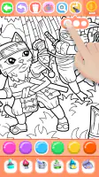 Boys Ninja Coloring & Memory screenshot