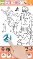 Boys Ninja Coloring & Memory screenshot