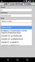 Bridgeport GBT Bus Tracker screenshot
