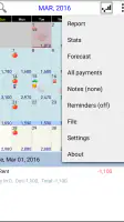 Budget Calendar screenshot