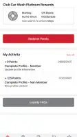 Club Car Wash Mobile App screenshot