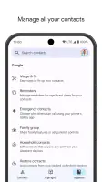 Contacts screenshot