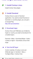 Contour lines plugin — OsmAnd screenshot