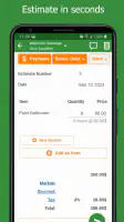 Contractor Estimate & Invoice screenshot