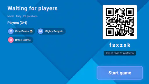 Couch Trivia Quiz party game screenshot