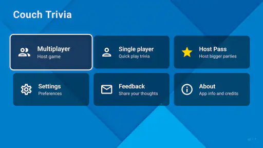 Couch Trivia Quiz party game screenshot