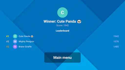 Couch Trivia Quiz party game screenshot