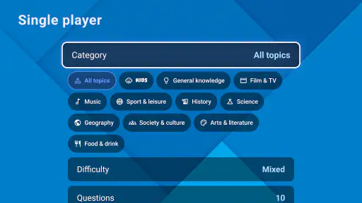 Couch Trivia Quiz party game screenshot