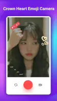 Crown Heart Emoji Camera screenshot