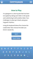 Cryptogram · Cryptoquote Game screenshot