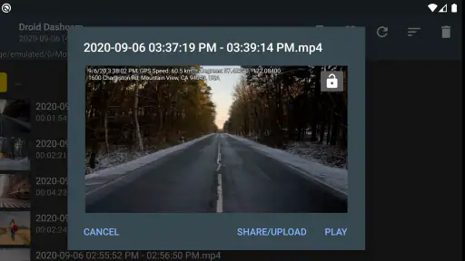 Droid Dashcam - Video Recorder screenshot