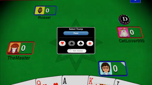 Euchre 3D Card Game Online screenshot