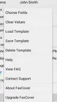 FaxCover Pro Create Cover Page screenshot