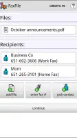 FaxFile - Send Fax from phone screenshot