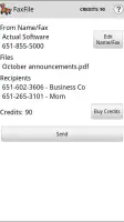FaxFile - Send Fax from phone screenshot