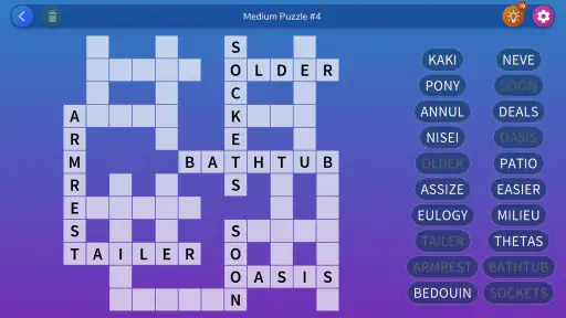 Fill-in Crosswords Unlimited screenshot