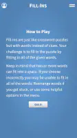 Fill-Ins · Word Fit Puzzles screenshot