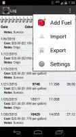 FillUp - Gas Mileage Log screenshot
