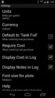 FillUp - Gas Mileage Log screenshot