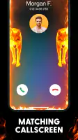 Fire Wallpaper Theme Lone Wolf screenshot