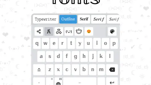 Fonts Keyboard screenshot