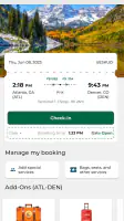 Frontier Airlines screenshot