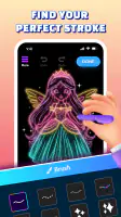 Glow Art Drawing - Doodle App screenshot