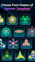 Glow Finger Spinner Art App screenshot