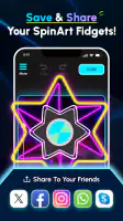 Glow Finger Spinner Art App screenshot