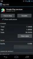 Google Play Services screenshot