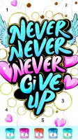 Graffiti Quote Color by number screenshot