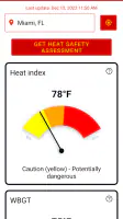 Heat Safety: Heat Index & WBGT screenshot
