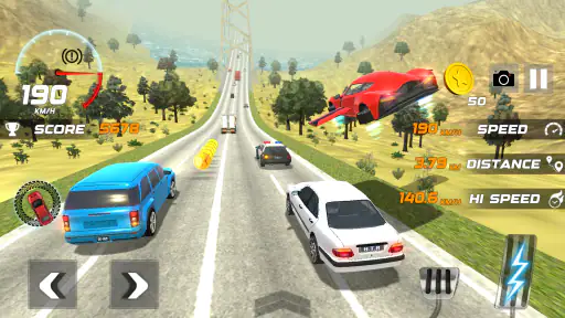Heavy Traffic Rider Car Game screenshot