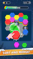 Hexa Master 3D - Color Sort screenshot