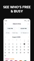 Howbout: social calendar screenshot