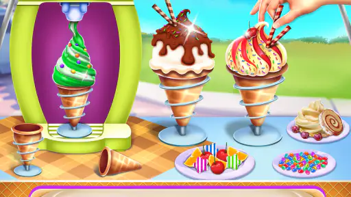 Icecream Cone Cupcake Baking screenshot