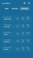 Indoor thermometer screenshot