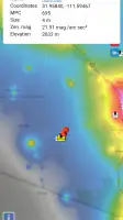 Light pollution map screenshot